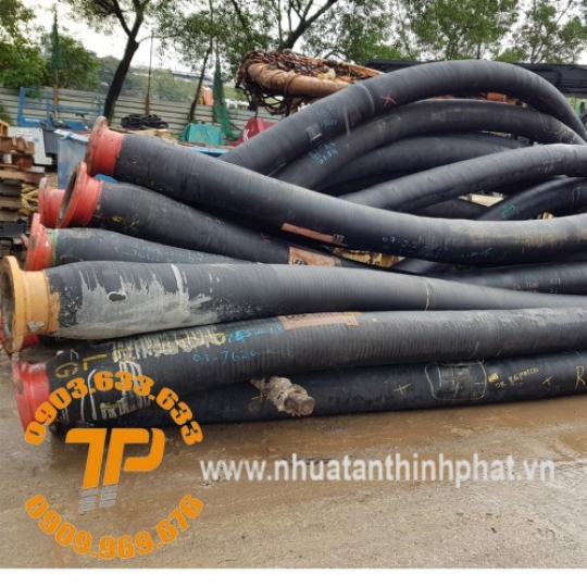 ỐNG CAO SU BƠM HÚT CÁT 2 ĐẦU MẶT BÍCH