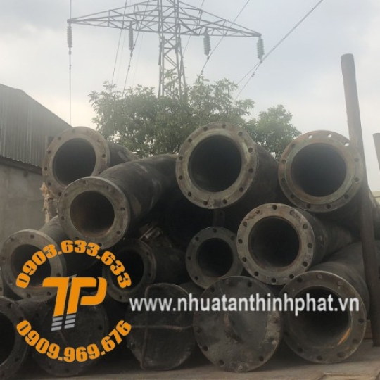 ỐNG CAO SU BƠM HÚT CÁT 2 ĐẦU MẶT BÍCH