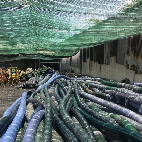 ỐNG GÂN NHỰA XANH BƠM HÚT CÁT