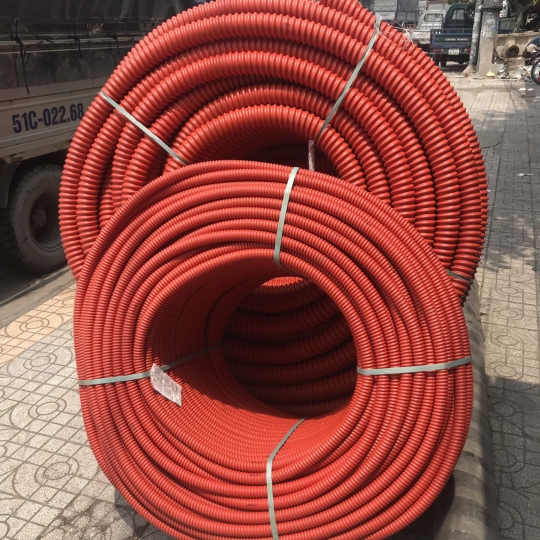 ỐNG NHỰA GÂN XOẮN HDPE CAM (ỐNG OSPEN)